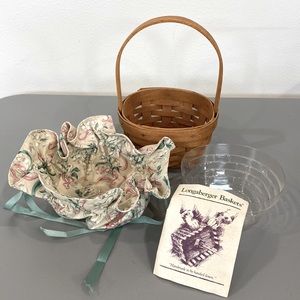 Longaberger basket - May series 1993 Lily of the Valley basket w/ plastic liner